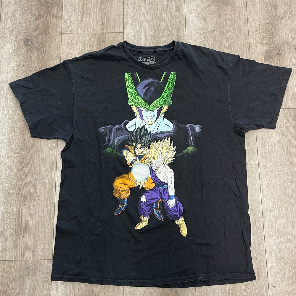 Dragonball Z Cell Goku Gohan Anime Tee T Shirt Black Size XL B19